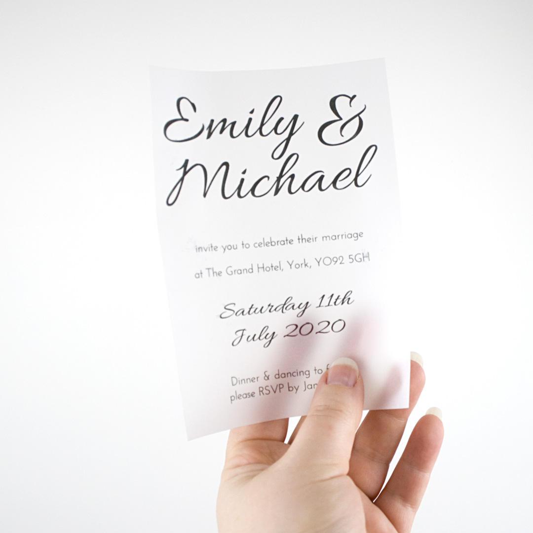 4 Ways to Use Vellum Paper in Your Wedding Stationery - The Paperbox